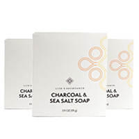 Life's Abundance charcoal and sea salt soap